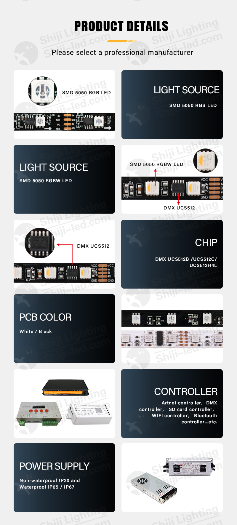 IP68 Addressable Neon Strip Programmable RGB DMX Pixel LED Strip Light ...