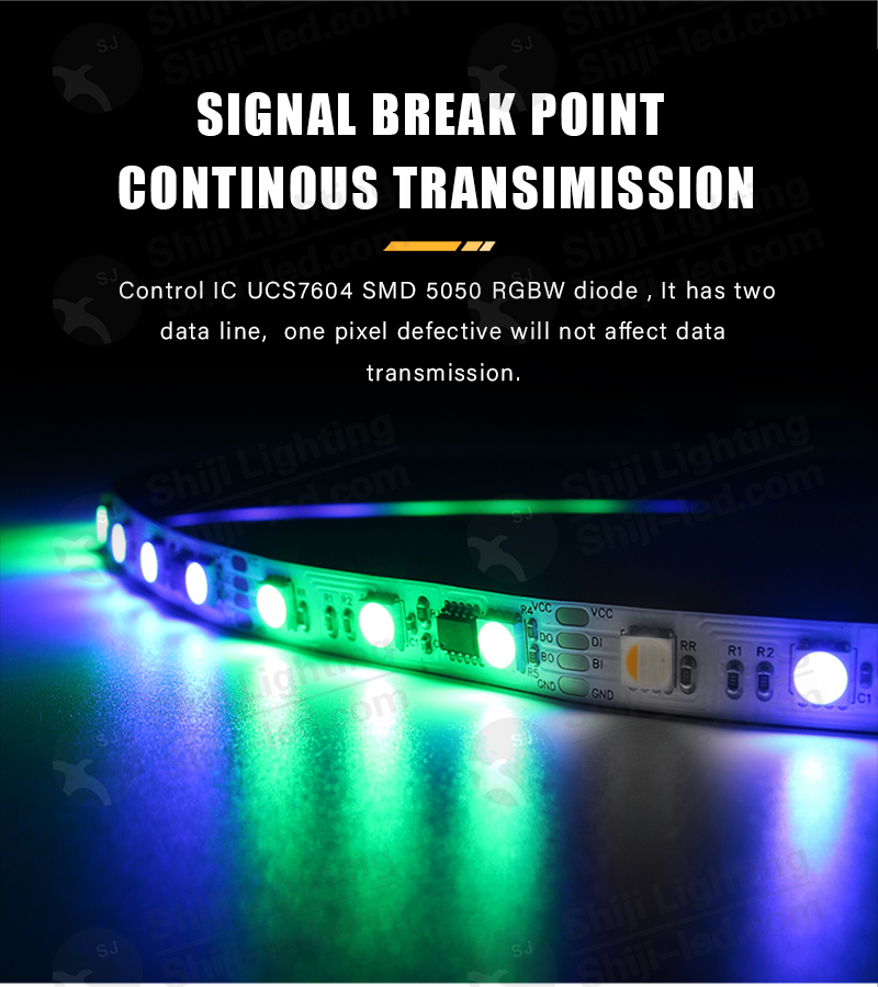 Addressable DC12V 24V LED Strip Programmable RGBW Pixel LED Strip Light ...