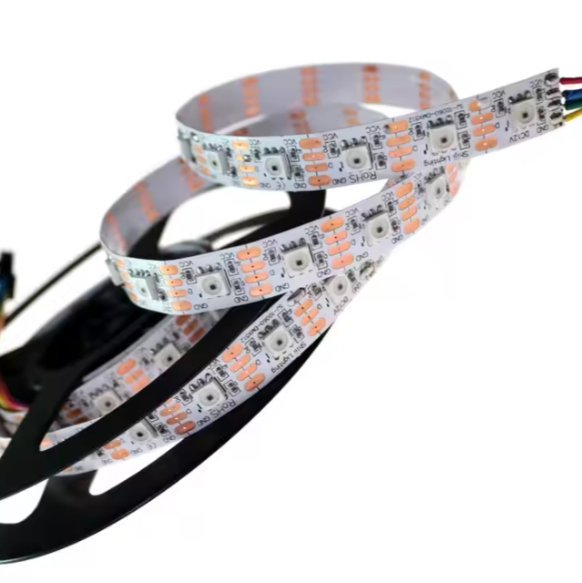 Low Price 12mm 10mm Width SMD 5050 RGB LED DMX512 60 Pcs LEDsm LED Flexible Strips
