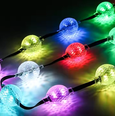 SHIJI Factory Custom DC12V 3D Luminous Ball 360 Degree IP67 Waterproof LED Light String Hanging Point Light Source Lighting (1)