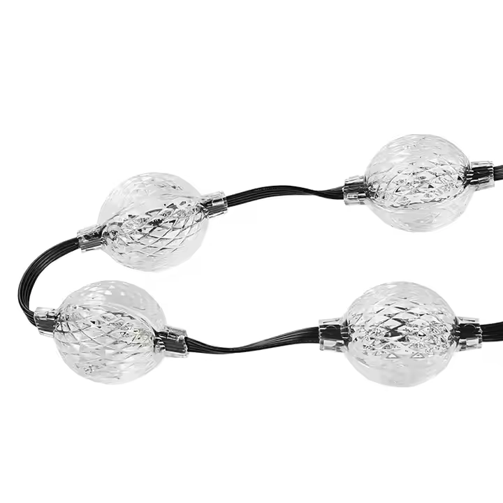 SHIJI Factory Custom DC12V 3D Luminous Ball 360 Degree IP67 Waterproof LED Light String Hanging Point Light Source Lighting