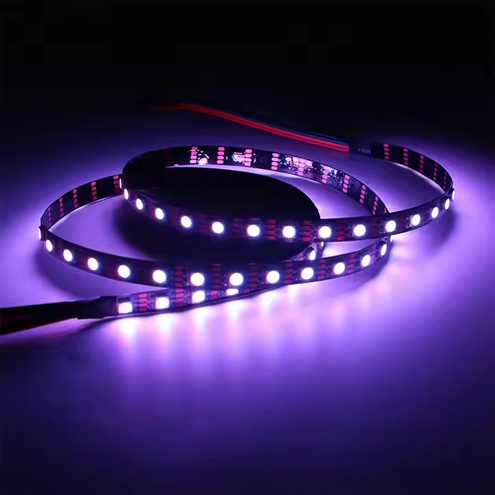 12V Addressable RGB 5050 SMD LED Strip Light 72 Pixels with Continuous Break-Point IP65 Remote Control WIFI Switch Copper Body-1