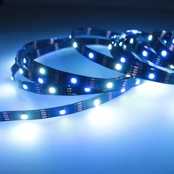 DC5V 10mm Width LED Flexible Strips, 30 Pcs LEDsmSMD 5050 RGB LED with 30 Pcs UCS 512m Strip Lighting
