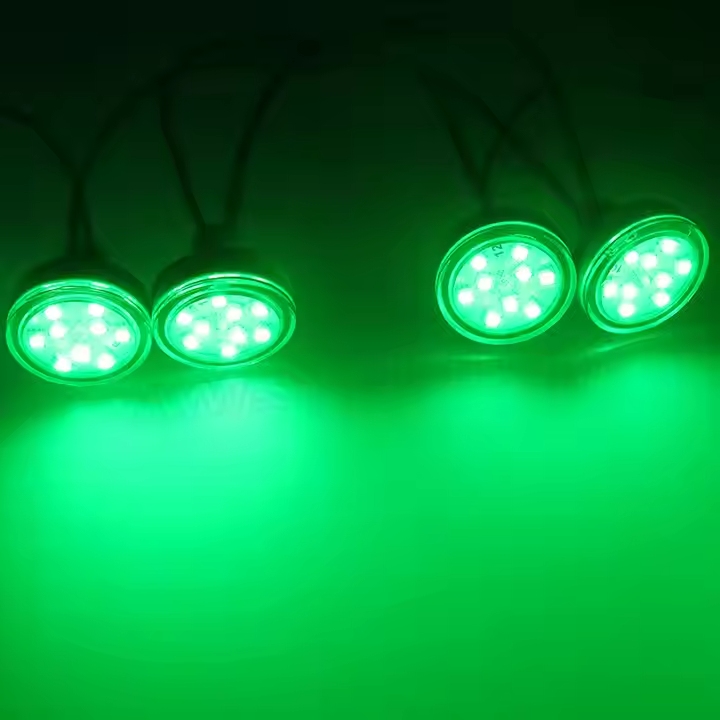 SHIJI 9pcs 5050SMD 45mm RGB Pixel LED 24V Amusement LED Pixel Light IP66 for Theme Park and Landscape2