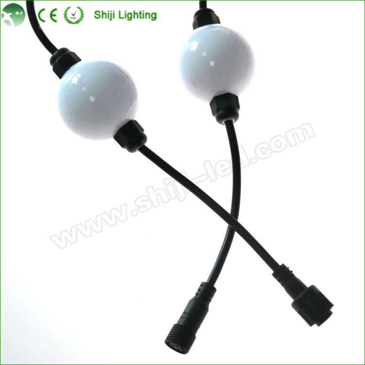SHIJI Colorful Control Software Christmas Decoration 360 Pixel Ball Rgb DC12V DMX512 Led Pixel Ball String Lights-2