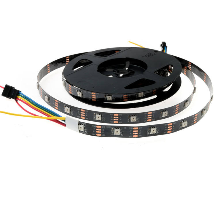 DC5V 10mm Width LED Flexible Strips, 30 Pcs LEDsmSMD 5050 RGB LED with 30 Pcs UCS 512m Strip Lighting 4
