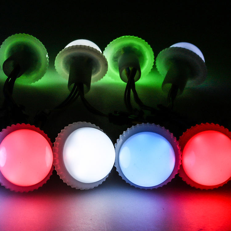 35mm 9 Leds Smd 5050 Rgbw Ucs2904 Waterproof Led Pixel Led Light DC24V Milky or Transparent Cover Point Lighting 6