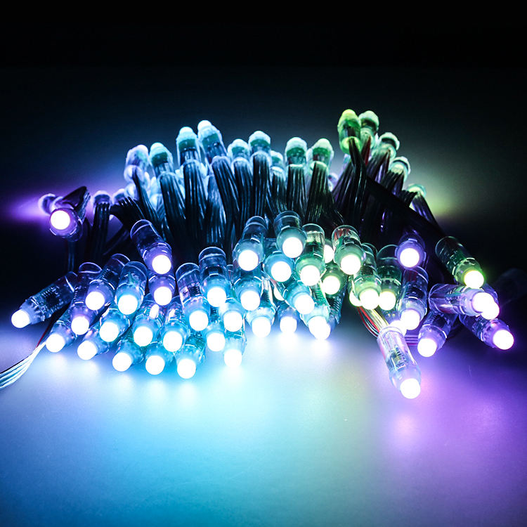 SHIJI 12V Waterproof Full Color GS8208 12mm IP67 Bullet LED PIXEL Light for Christmas Decoration LED Modules Light 1