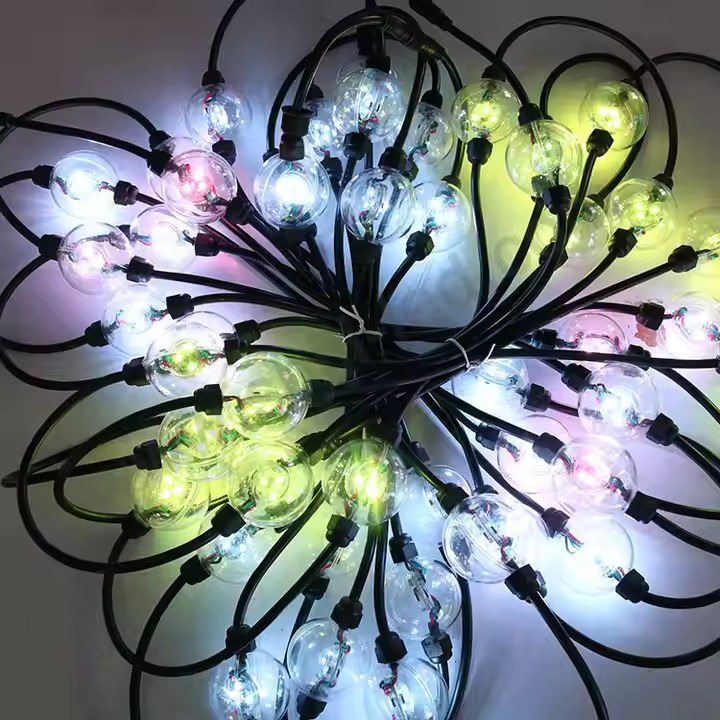 3D Waterproof 50mm Rgb Led Ball Light String Led Pixel Module Light for Building Facade Decoration-1