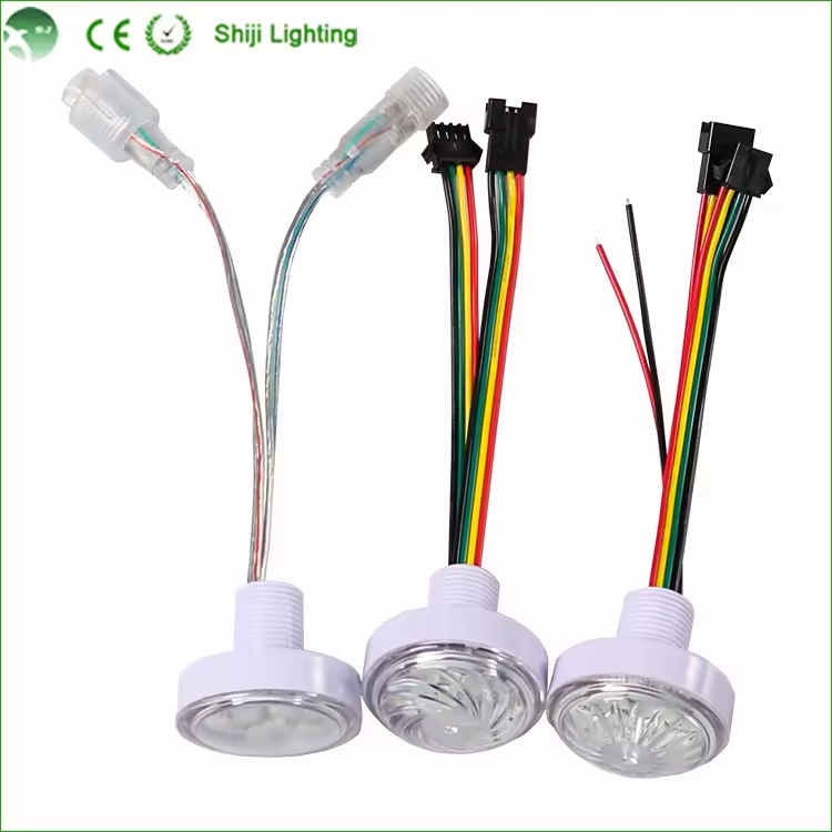 SHIJI Outdoor Waterproof 9LEDs 45mm Programmable RGB Pixel Lights Led String Lights for Amusement Park-2