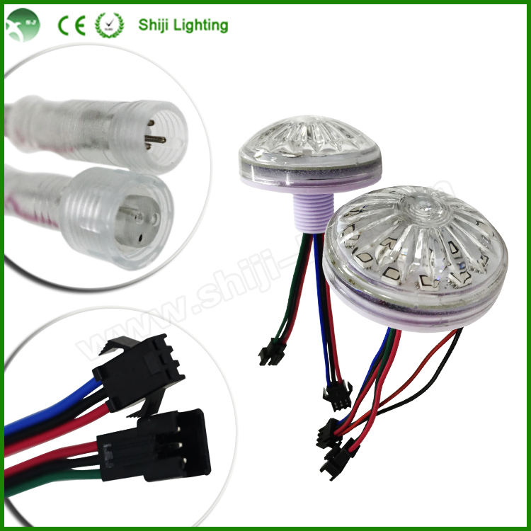 60mm RGB LED Pixel Light IP65 SMD 5050 16-Bead Programmable DC24V
